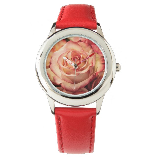 Reloj De Pulsera Flor de Rosa de bolas (Anverso)
