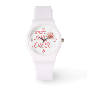 RELOJ DE PULSERA FLOR DE ROSA MEJOR CHICA DE TODAS