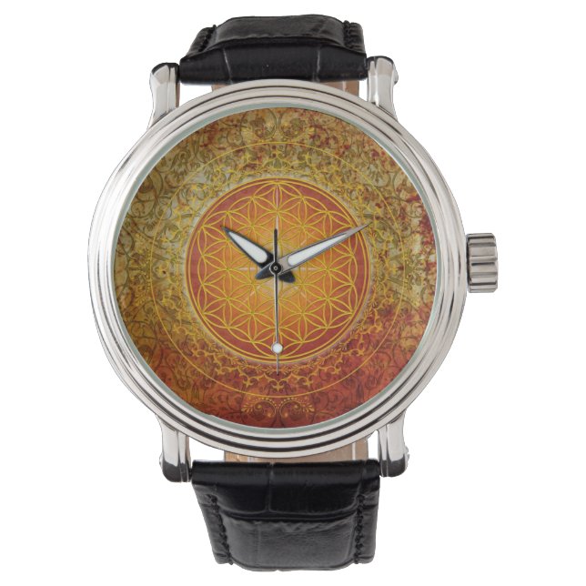 Reloj De Pulsera Flor de vida - Ornamento III (Anverso)
