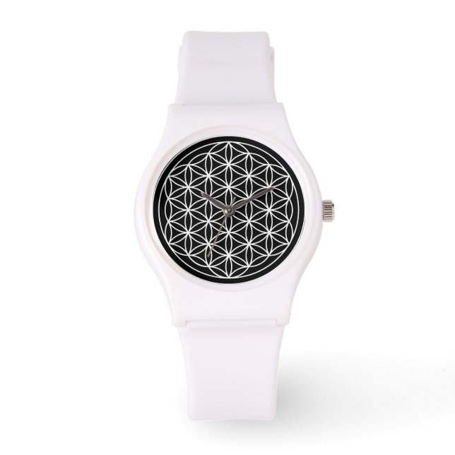 Reloj De Pulsera Flor de vigilancia de la vida (Anverso)