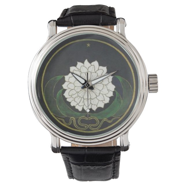 Reloj De Pulsera Flor dorada Mandala (Anverso)