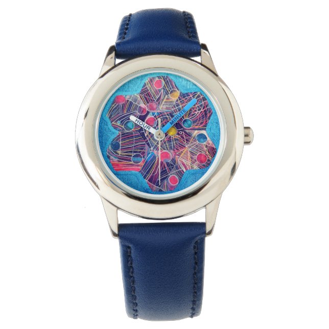 Reloj De Pulsera Flor espacial (Anverso)