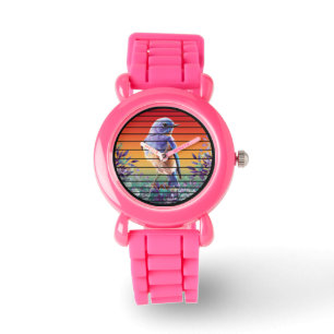 RELOJ DE PULSERA FLOR FLORAL PÁJARO VINTAGE 