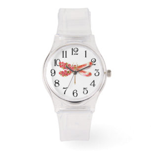 Reloj De Pulsera Flor libélula con sakura de joyas