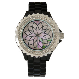 Reloj De Pulsera Flor Lotus encantadora