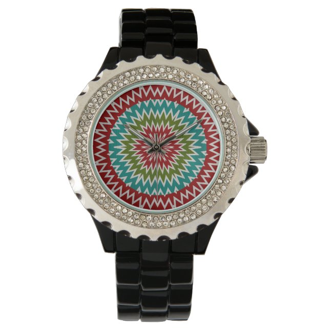 Reloj De Pulsera Flor mandalaica hipnótica (Anverso)
