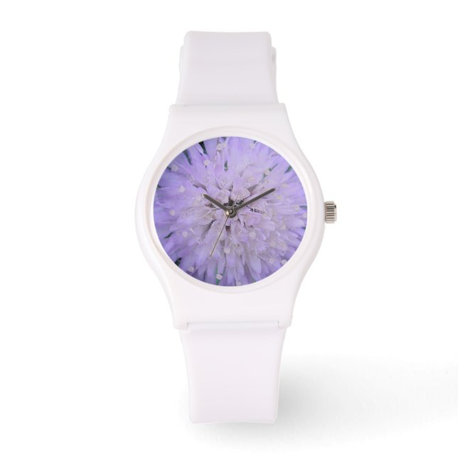 Reloj De Pulsera Flor morada (Anverso)
