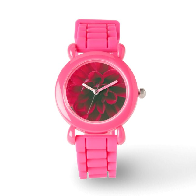 Reloj De Pulsera Flor roja (Anverso)