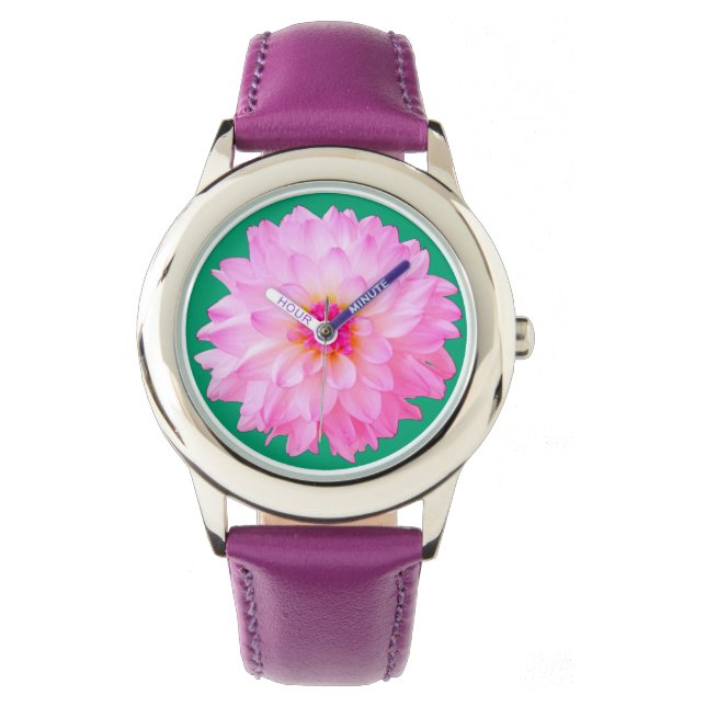 Reloj De Pulsera Flor rosa (Anverso)