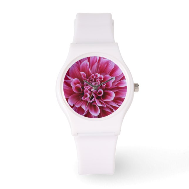 Reloj De Pulsera Flor rosa (Anverso)