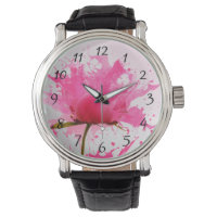 Flor rosa Abstract Paint Splatt