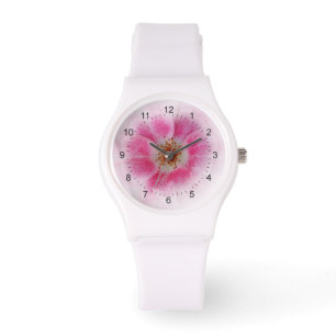 Reloj De Pulsera flor rosa brillante