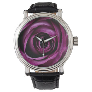 Reloj De Pulsera Flor rosa morada