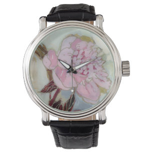 Reloj De Pulsera Flor rosado del Peony