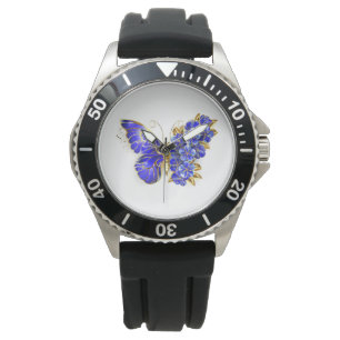 Reloj De Pulsera Flor Sapphire Mariposa