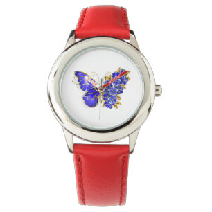 Reloj De Pulsera Flor Sapphire Mariposa
