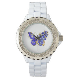 Reloj De Pulsera Flor Sapphire Mariposa