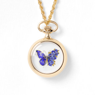 Reloj De Pulsera Flor Sapphire Mariposa