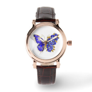 Reloj De Pulsera Flor Sapphire Mariposa