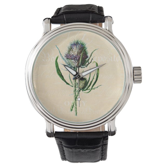 Reloj De Pulsera Flor silvestre de época escocesa de 1902 (Anverso)