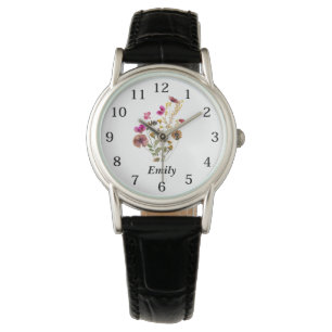 Reloj De Pulsera Flor silvestre personalizada