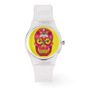 Reloj De Pulsera Flor Skull 6