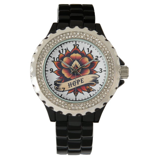 Reloj De Pulsera Flor vibrante (Anverso)
