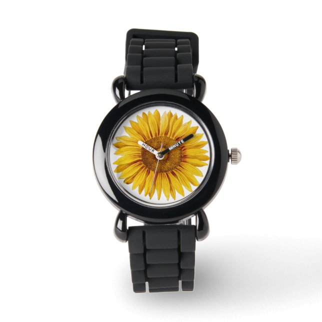 Reloj De Pulsera Flor virgen feliz de girasol (Anverso)