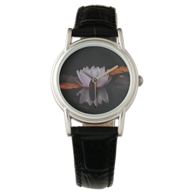 Reloj De Pulsera Flor Zen White Lotus (Anverso)