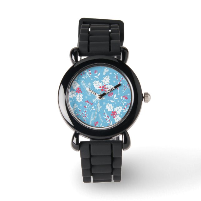 Reloj De Pulsera Flora de invierno 2 (Anverso)