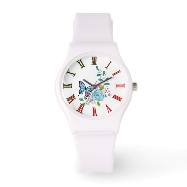 Reloj De Pulsera Floral (Anverso)