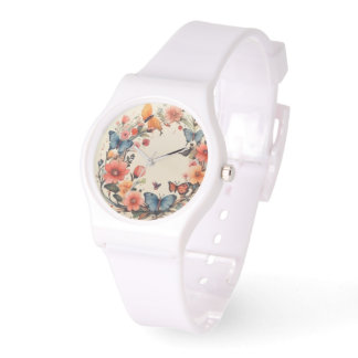 Reloj De Pulsera Floral acuática moderna