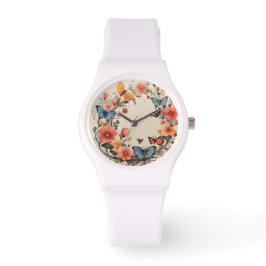 Reloj De Pulsera Floral acuática moderna