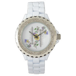 Reloj De Pulsera Floral Anatomy - Vertebrae, Hip Bone