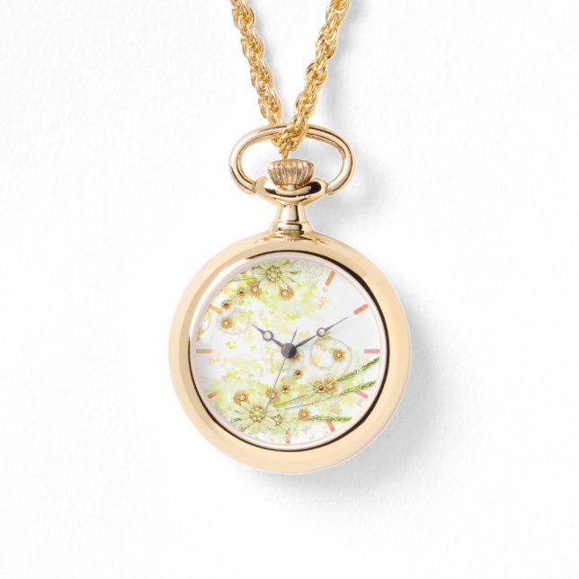 Reloj De Pulsera Floral de abalorios (Anverso)