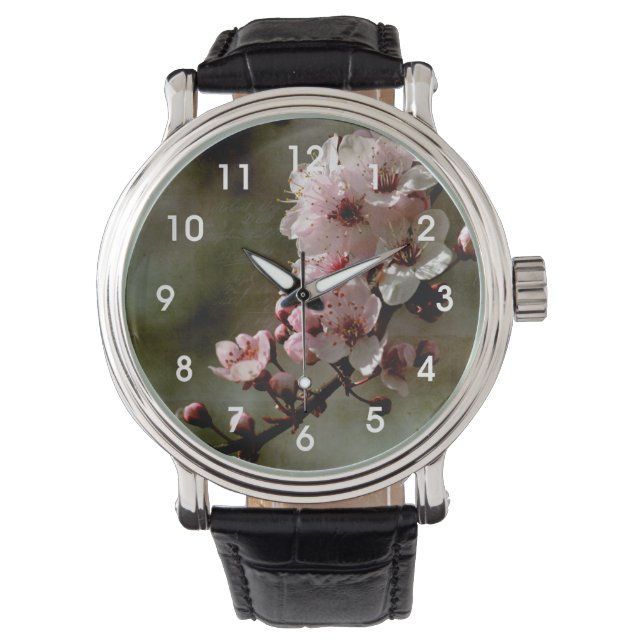 Reloj De Pulsera Floral de cerezo (Anverso)