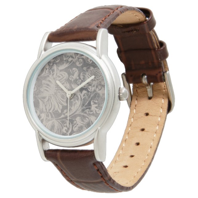 Reloj De Pulsera Floral de mayor edad (Angular)