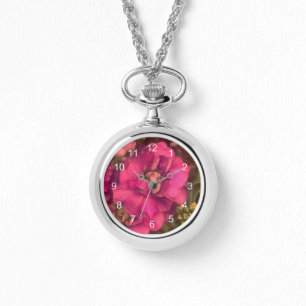 Reloj De Pulsera Floral de pasión rosa caliente