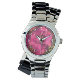 Reloj De Pulsera Floral de pasión rosa caliente