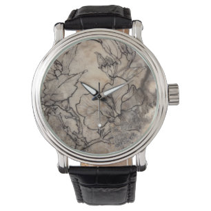 Reloj De Pulsera Floral de tatuaje I