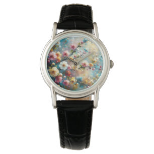 Reloj De Pulsera Floral elegante y vibrante - Florecer con audacia