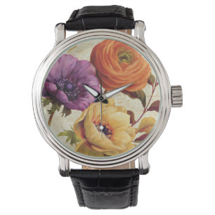 Reloj De Pulsera Floral en la plena floración