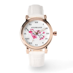 Reloj De Pulsera Floral floral floral de flores de cerezo flor de f