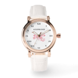 Reloj De Pulsera Floral floral floral de flores de cerezo flor de f