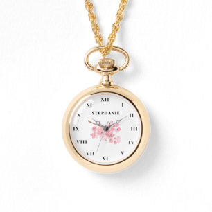 Reloj De Pulsera Floral floral floral de flores de cerezo flor de f