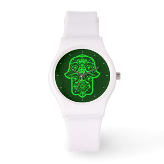 Reloj De Pulsera Floral Hamsa