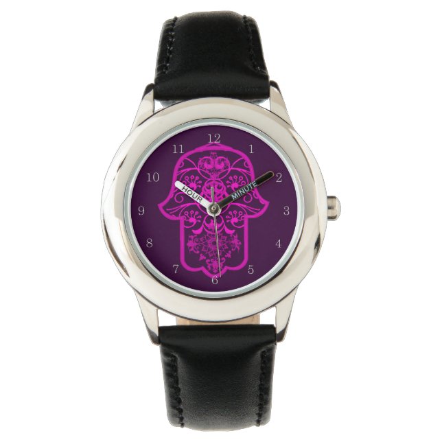Reloj De Pulsera Floral Hamsa Wrist Watch (Anverso)