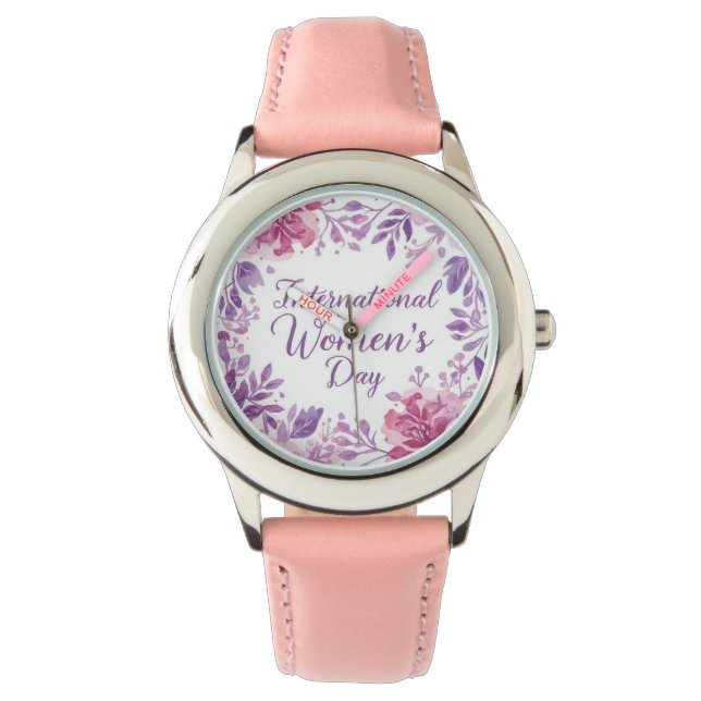 Reloj De Pulsera Floral International Women's Day 2026 (Anverso)