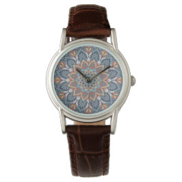 Reloj De Pulsera Floral Mandala