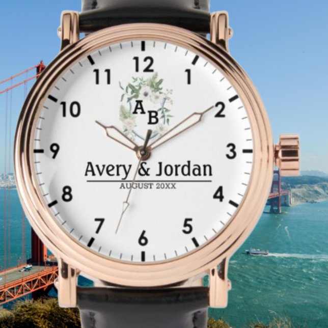 Reloj De Pulsera Floral Monogram (Subido por el creador)